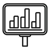 Finanzen Graph Symbol Gliederung Vektor. Bericht dokumentieren vektor