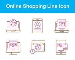 Online-Shopping-Vektor-Icon-Set vektor