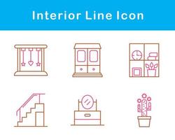 interiör vektor ikon uppsättning