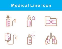 medicinsk vektor ikon uppsättning