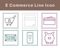 E-Commerce-Vektor-Icon-Set vektor