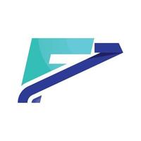 Alphabet f Investition Logo vektor
