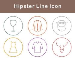 Hipster Vektor Symbol einstellen