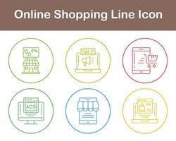 Online-Shopping-Vektor-Icon-Set vektor