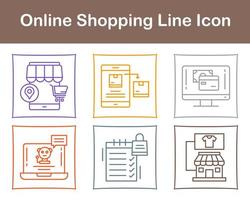 Online-Shopping-Vektor-Icon-Set vektor