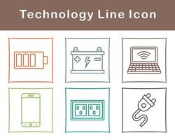 teknologi vektor ikon uppsättning