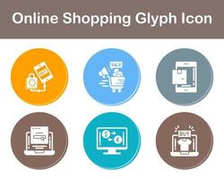 Online-Shopping-Vektor-Icon-Set vektor