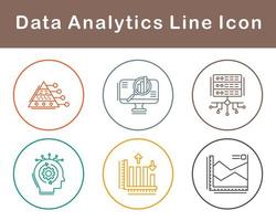 Daten Analytik Vektor Symbol einstellen