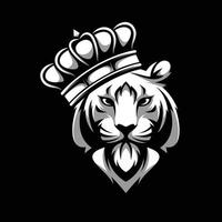 tiger kung maskot logotyp design vektor