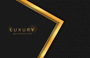 luxuriöser eleganter Hintergrund mit geschichteter Goldform und Linienzusammensetzung. elegante Cover-Vorlage