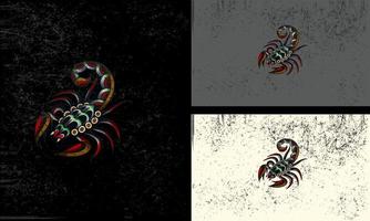 scorpion vektor illustration platt design