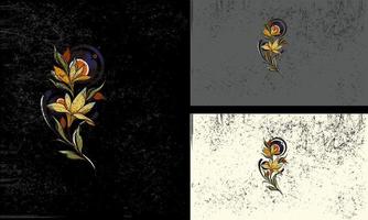 skönhet blommor vektor illustration platt design