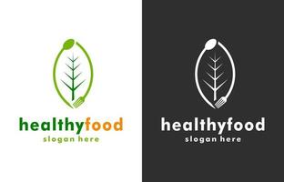 gesund Essen Logo Design Vektor Vorlage