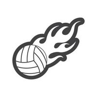 Volley Ball Vektor Symbol Illustration