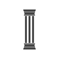Säule-Logo-Vektor-Vorlage-Illustration vektor