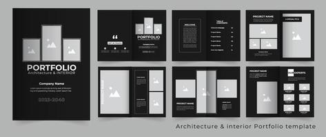 die Architektur Portfolio Vorlage oder Fachmann die Architektur und Innere Vorlage vektor