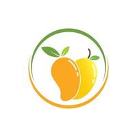 Mango Obst Vektor Illustration Logo