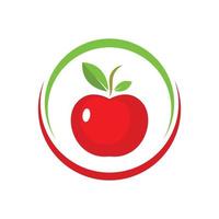 äpple logotyp ikon vektor illustration design
