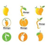 Mango Obst Vektor Illustration Logo