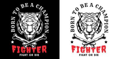wütend Tiger Kopf Logo einfarbig im schwarz und Weiß Jahrgang Stil isoliert Vektor Illustration