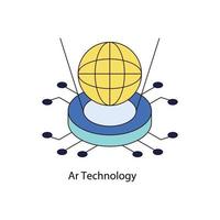 ar Technologie Vektor isometrisch Symbole. einfach Lager Illustration Lager