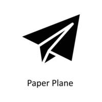 papper plan vektor fast ikoner. enkel stock illustration stock