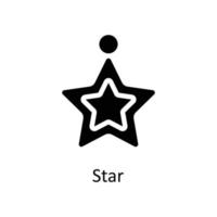 Star Vektor solide Symbole. einfach Lager Illustration Lager