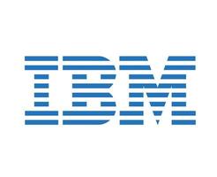 ibm Marke Symbol Software Computer Logo Design Vektor Illustration