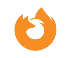 mozilla Firefox logotyp browser varumärke symbol orange design programvara illustration vektor