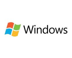 Fenster Marke Symbol Logo mit Name Design Microsoft Software Vektor Illustration