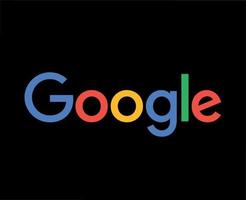 Google Marke Logo Symbol Design Vektor Illustration mit schwarz Hintergrund