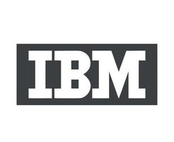 ibm Marke Logo Software Computer Symbol Design Vektor Illustration