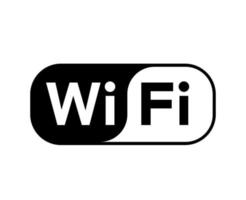 wiFi ikon logotyp programvara telefon symbol med namn design mobil vektor illustration