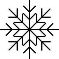 Schneeflocke Symbol. Weihnachten und Winter Thema. einfach eben schwarz Illustration auf Weiß Hintergrund. Symbol vektor