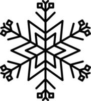 Schneeflocke Symbol. Weihnachten und Winter Thema. einfach eben schwarz Illustration auf Weiß Hintergrund. Symbol vektor