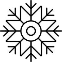 Schneeflocke Symbol. Weihnachten und Winter Thema. einfach eben schwarz Illustration auf Weiß Hintergrund. Symbol vektor