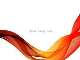 dynamische rote moderne stilvolle Welle dekorative Musterform Hintergrund vektor