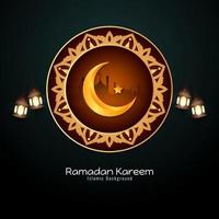 religiös ramadan kareem islamic festival konstnärlig bakgrund vektor