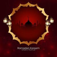 Ramadan kareem islamisch Festival atistisch stilvoll Hintergrund vektor