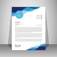korporativ modern Briefkopf Design Vorlage mit Blau Farbe. kreativ modern Brief Kopf Design Vorlage zum Ihre Projekt. vektor