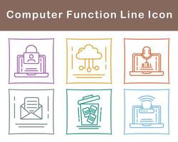 Computer Funktion Vektor Symbol einstellen