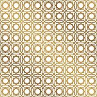 nahtlos Muster islamisch geometrisch Design im Gold Farbe im transparent Hintergrund. islamisch Thema Vektor Abbildungen eps10