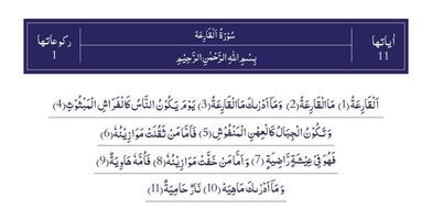 surah qariah av quran majeed vektor