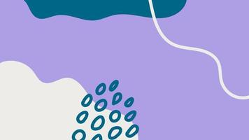 abstrakt konstnärlig bakgrund med organisk former och rader. trendig horisontell baner mall i lila, turkos, vit Färg. bakgrund med kopia Plats för social media marknadsföring, varumärke identitet vektor