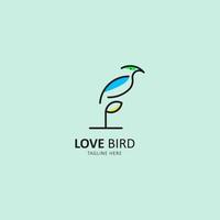 stående colibri fågel logotyp design premie vektor