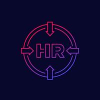 HR-Symbol, Personal lineares Design vektor