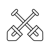 Schaufel Symbol Vektor Design Vorlagen