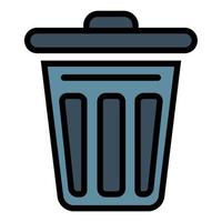 Illustration Vektor Grafik von Müll Müll, Behälter löschen Symbol