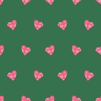 abstrakt trend mönster med rosa hjärtan. sömlös mönster för textilier, tapeter, tyger, omslag papper. vektor