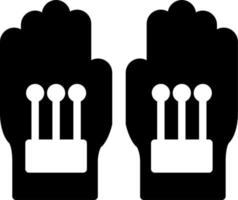 verdrahtet Handschuhe Vektor Symbol